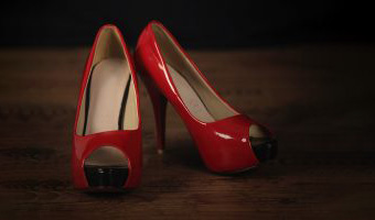 red women heel shoes